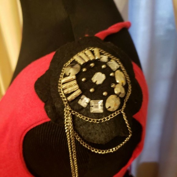 IXOS Red Bodycon Ruched Dress Large - Picture 6 of 9